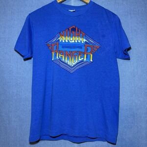 Vintage Night Ranger 7 Wishes Tour T Shirt Small/Med 80s 1985 Single Stitch Rock